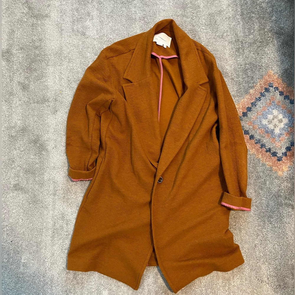 Anthropologie camel coat